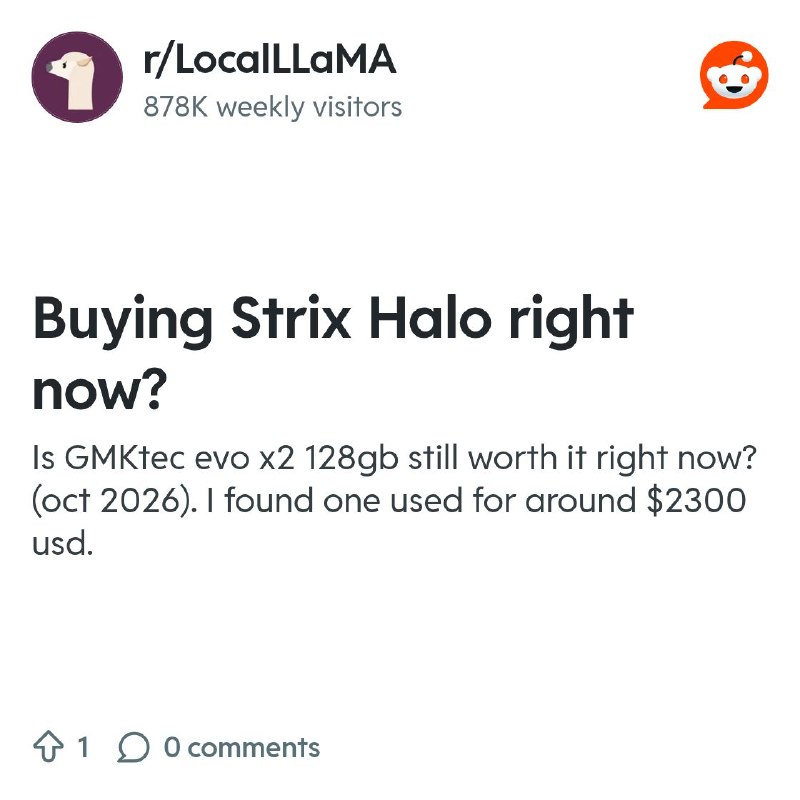 From the LocalLLaMA community on Reddit