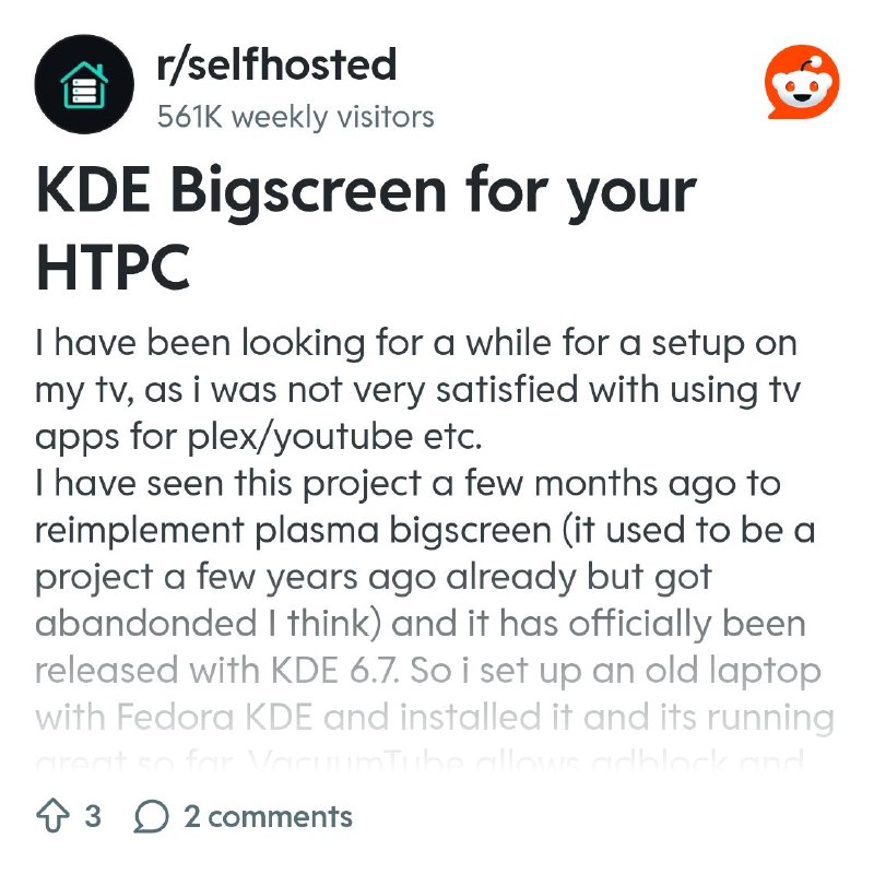 From the selfhosted community on Reddit