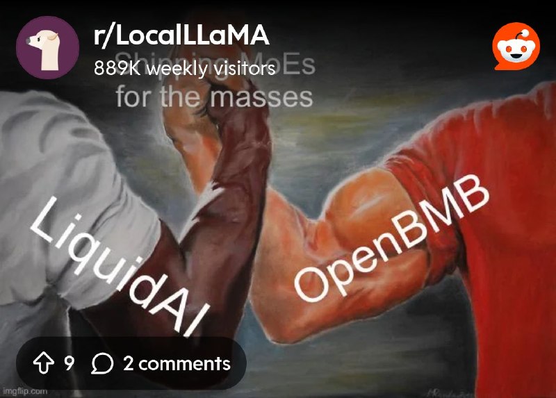 From the LocalLLaMA community on Reddit: Thanks 🙏