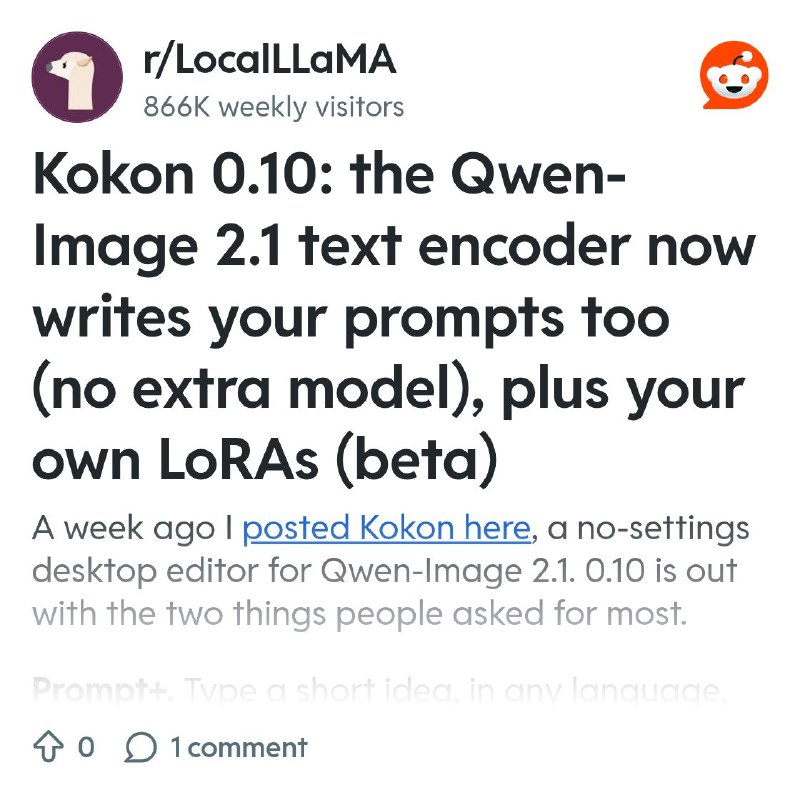 From the LocalLLaMA community on Reddit