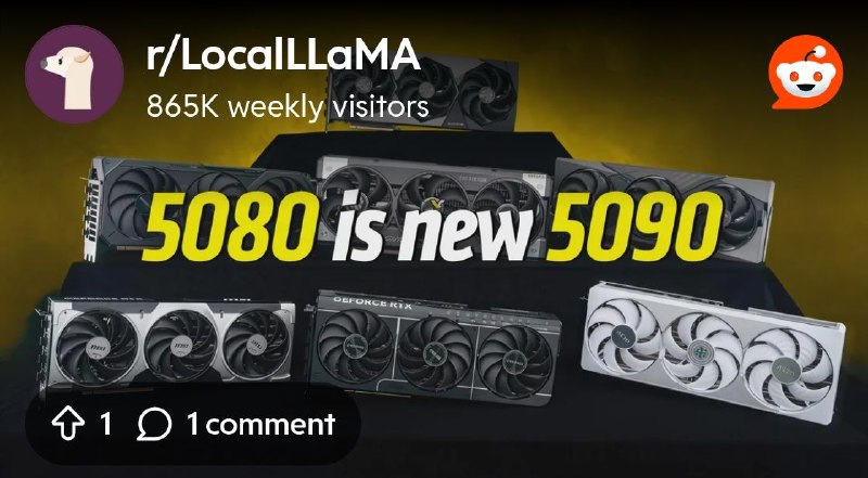 From the LocalLLaMA community on Reddit: NVIDIA RTX 5080 is now selling for nearly $2,000 at US retailers, $800 higher in just…