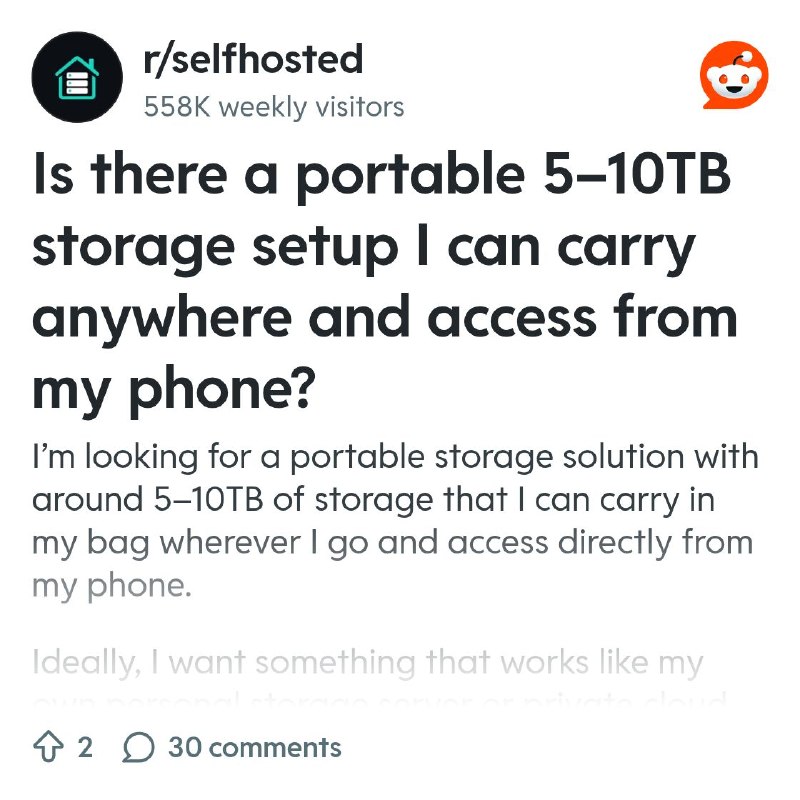 From the selfhosted community on Reddit