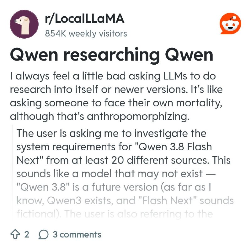 From the LocalLLaMA community on Reddit