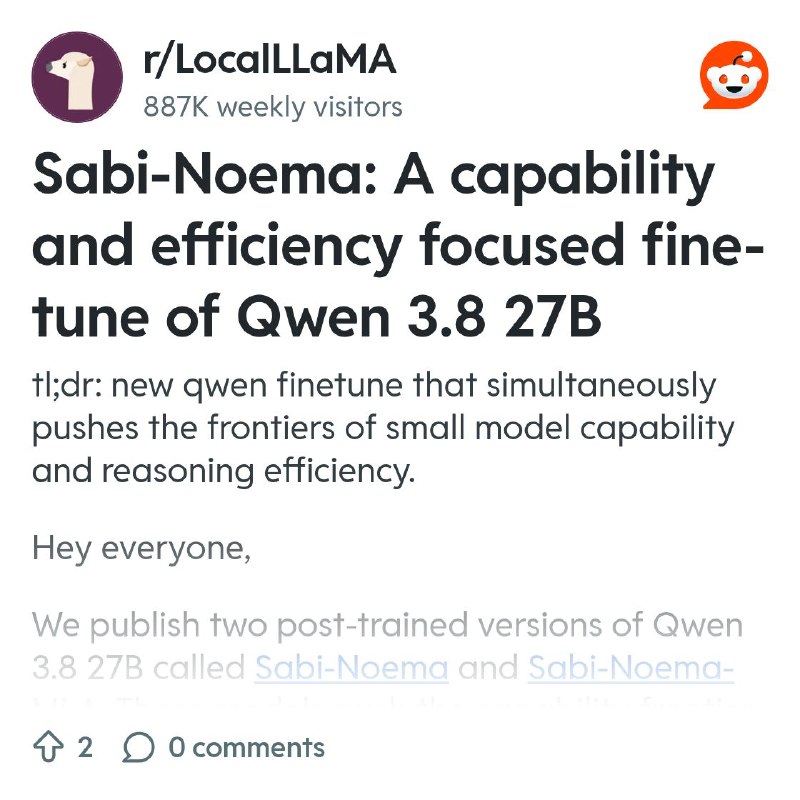 From the LocalLLaMA community on Reddit