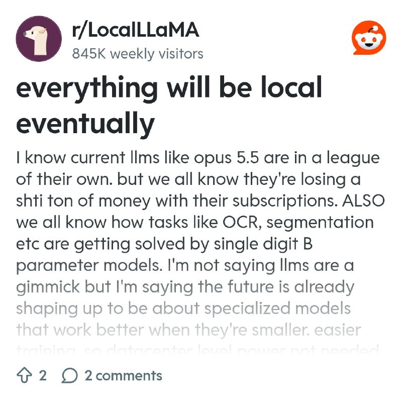 From the LocalLLaMA community on Reddit