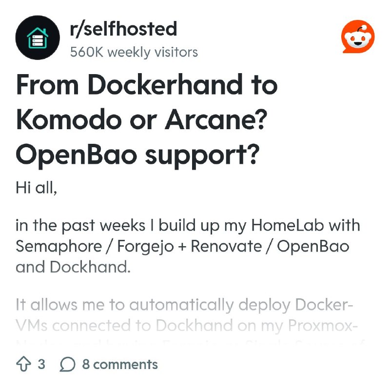 From the selfhosted community on Reddit