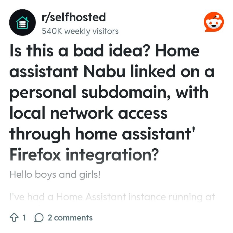 From the selfhosted community on Reddit