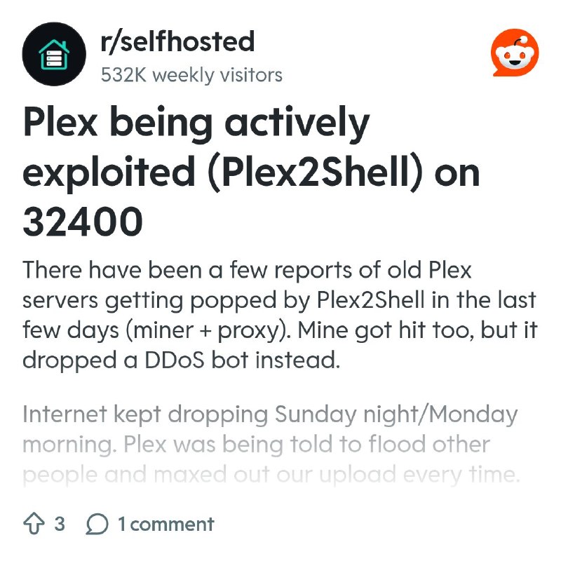 From the selfhosted community on Reddit