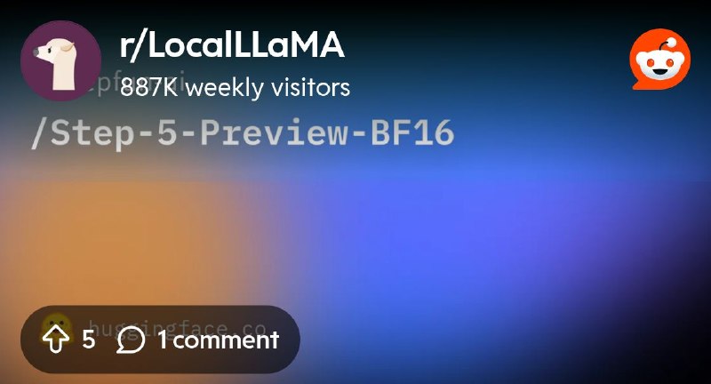 From the LocalLLaMA community on Reddit: Stepfun Step-5-Preview released! (600B/27B-1M Context)