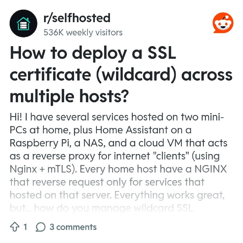 From the selfhosted community on Reddit