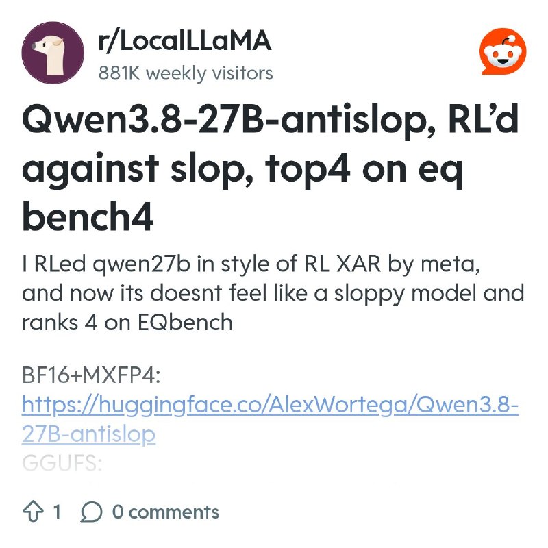 From the LocalLLaMA community on Reddit