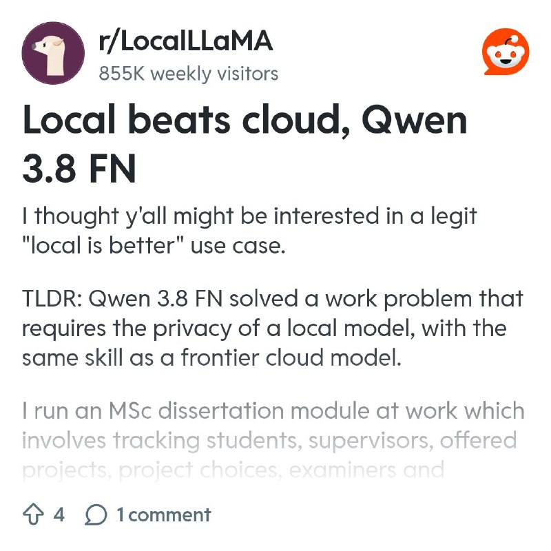 From the LocalLLaMA community on Reddit