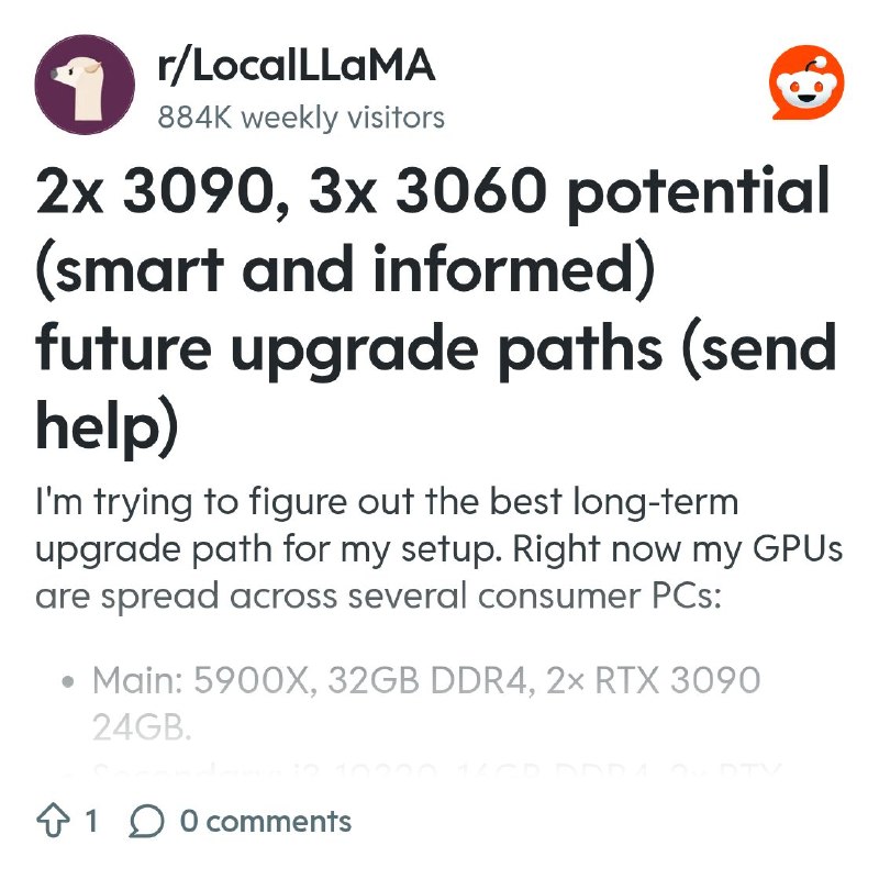 From the LocalLLaMA community on Reddit