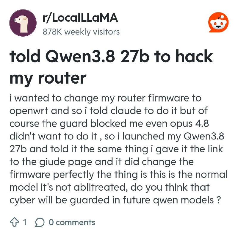 From the LocalLLaMA community on Reddit