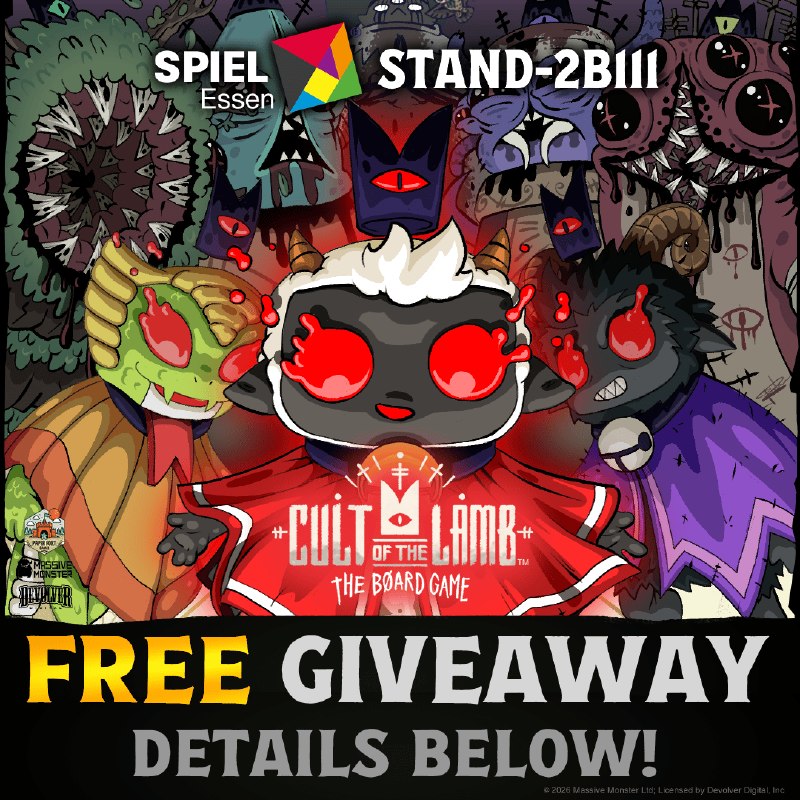 Cult of the Lamb: The Board Game SPIEL ESSEN Giveaway!