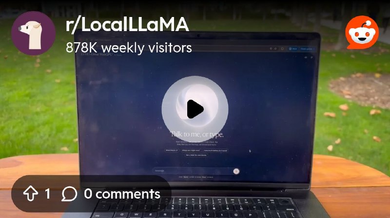 From the LocalLLaMA community on Reddit: LFM3-Omni-2B running locally in-browser on WebGPU