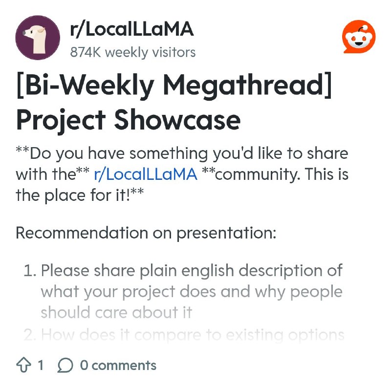 From the LocalLLaMA community on Reddit