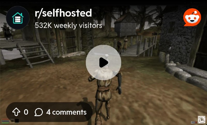 From the selfhosted community on Reddit: OpenMW-Web 1.6.2: self-hosted Morrowind in the browser, with an admin dashboard and multiplayer…