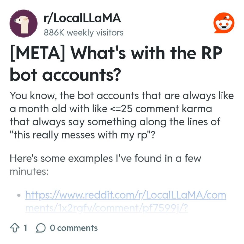 From the LocalLLaMA community on Reddit