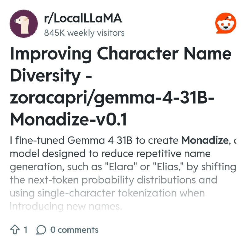 From the LocalLLaMA community on Reddit