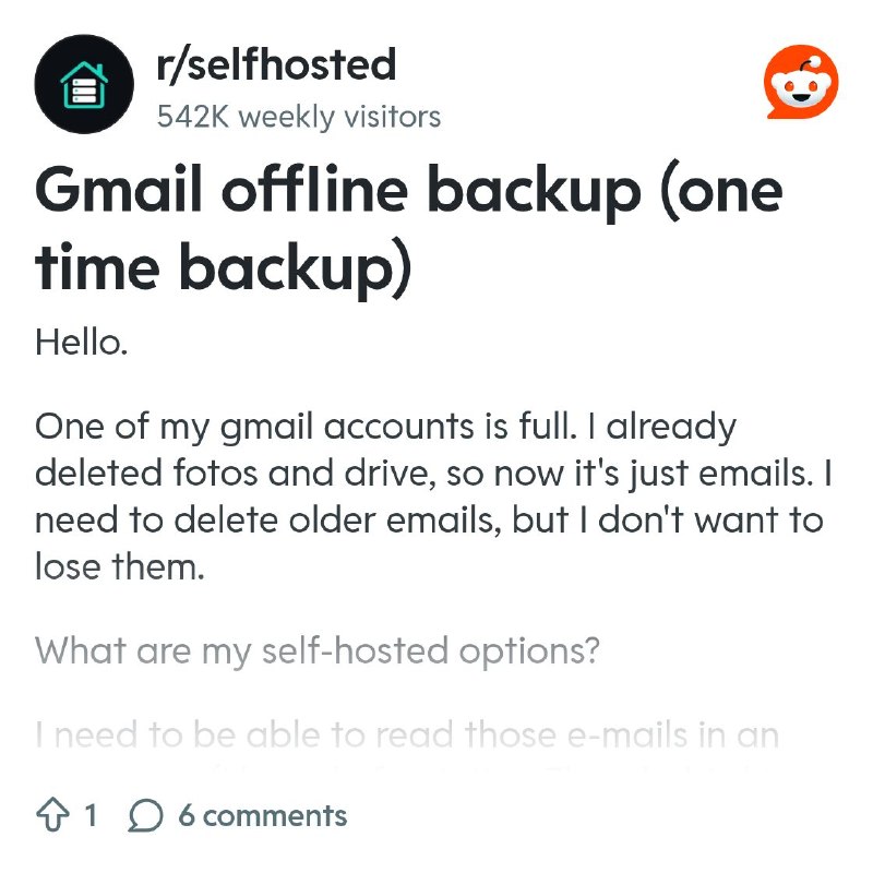 From the selfhosted community on Reddit
