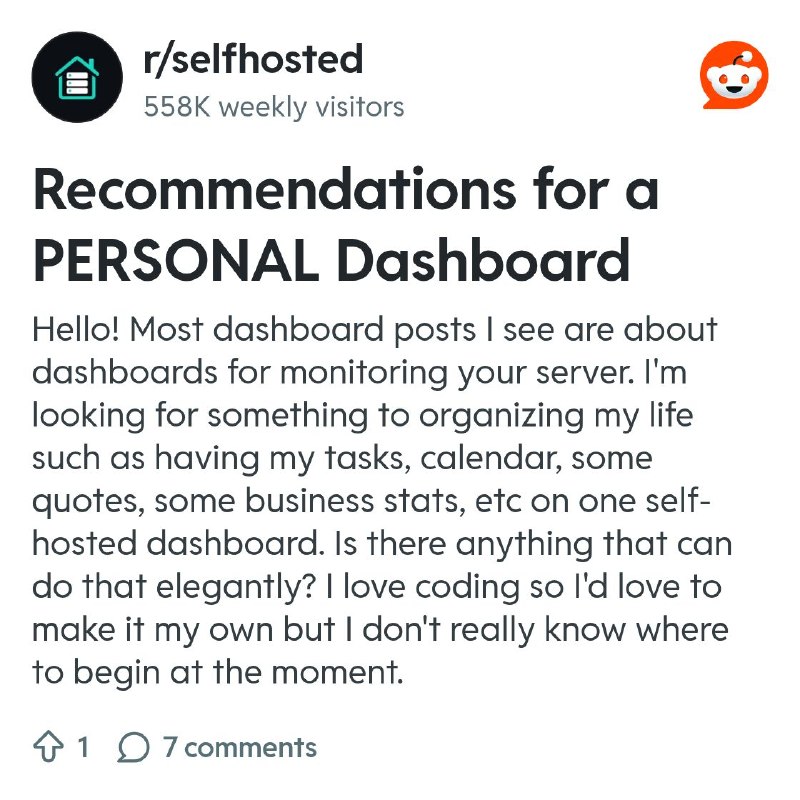 From the selfhosted community on Reddit