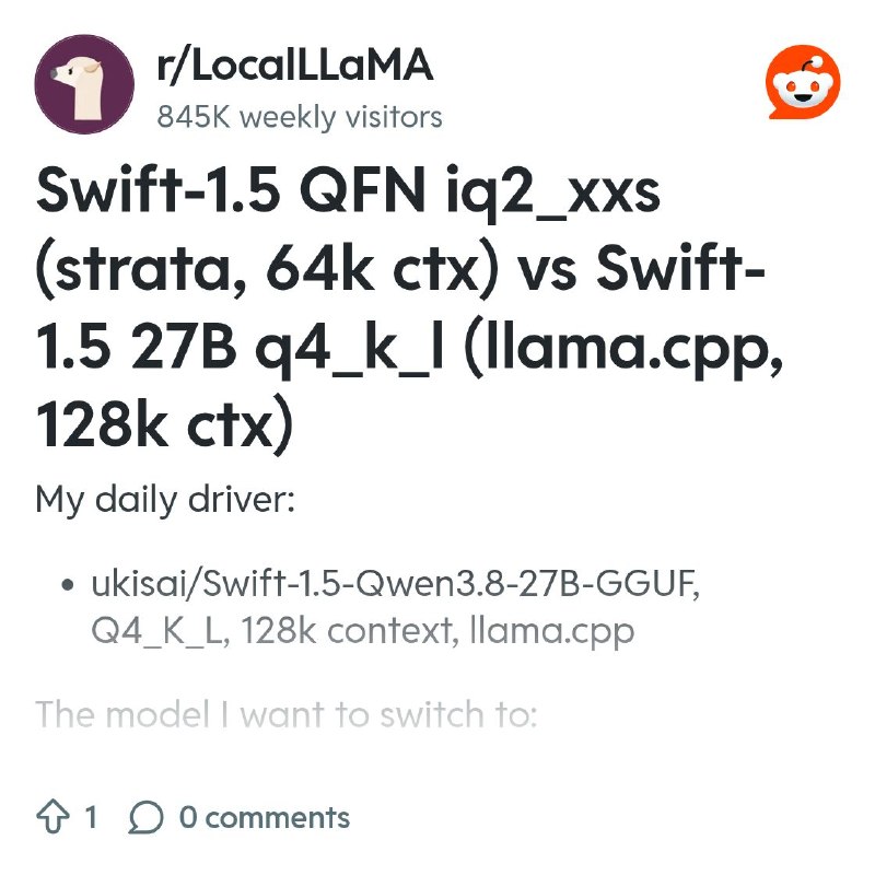 From the LocalLLaMA community on Reddit