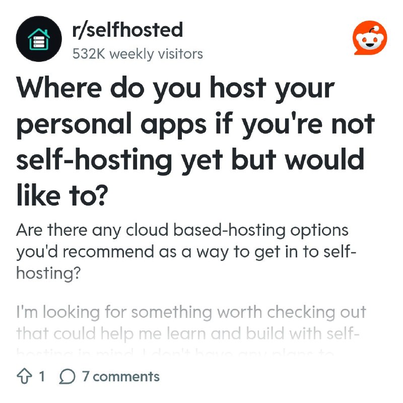 From the selfhosted community on Reddit