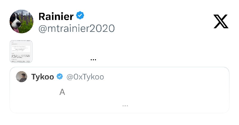 Rainier (@mtrainier2020) on X