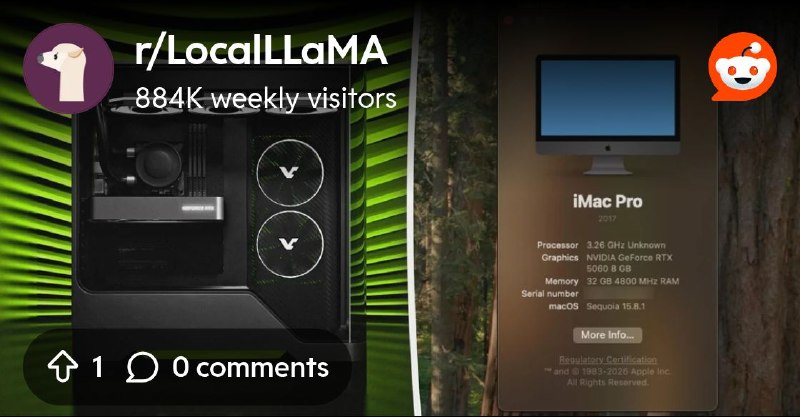 From the LocalLLaMA community on Reddit: Imagine M5 Ultra + this: NVIDIA GeForce RTX 5060 runs macOS 15 with Metal 3 acceleration…