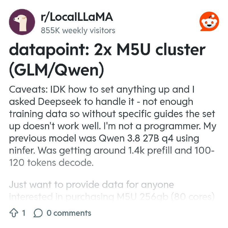 From the LocalLLaMA community on Reddit