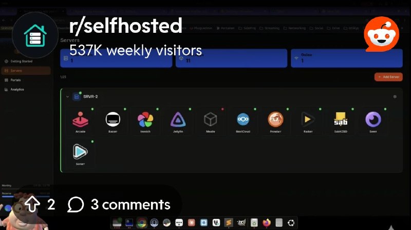 From the selfhosted community on Reddit: My Remote Access Dashboard