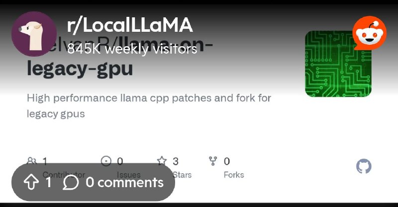 From the LocalLLaMA community on Reddit: High-Performance llama.cpp fork for Legacy GPUs: Kepler Support, CUDA Graphs & Windows…