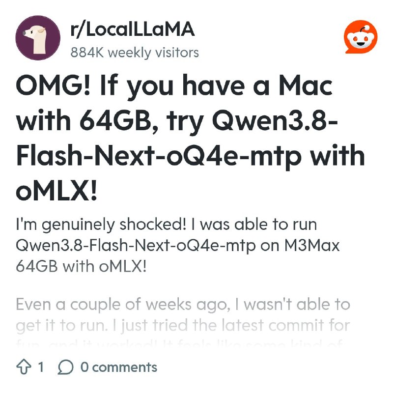 From the LocalLLaMA community on Reddit