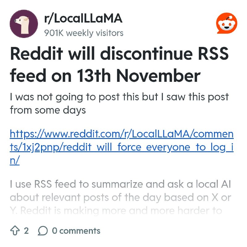 From the LocalLLaMA community on Reddit