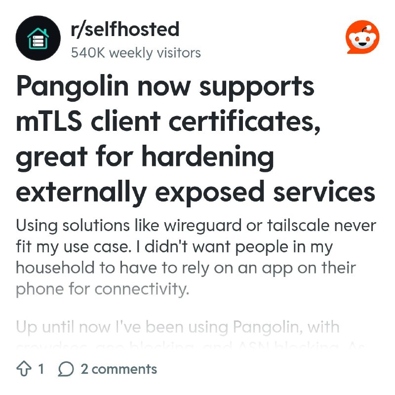 From the selfhosted community on Reddit