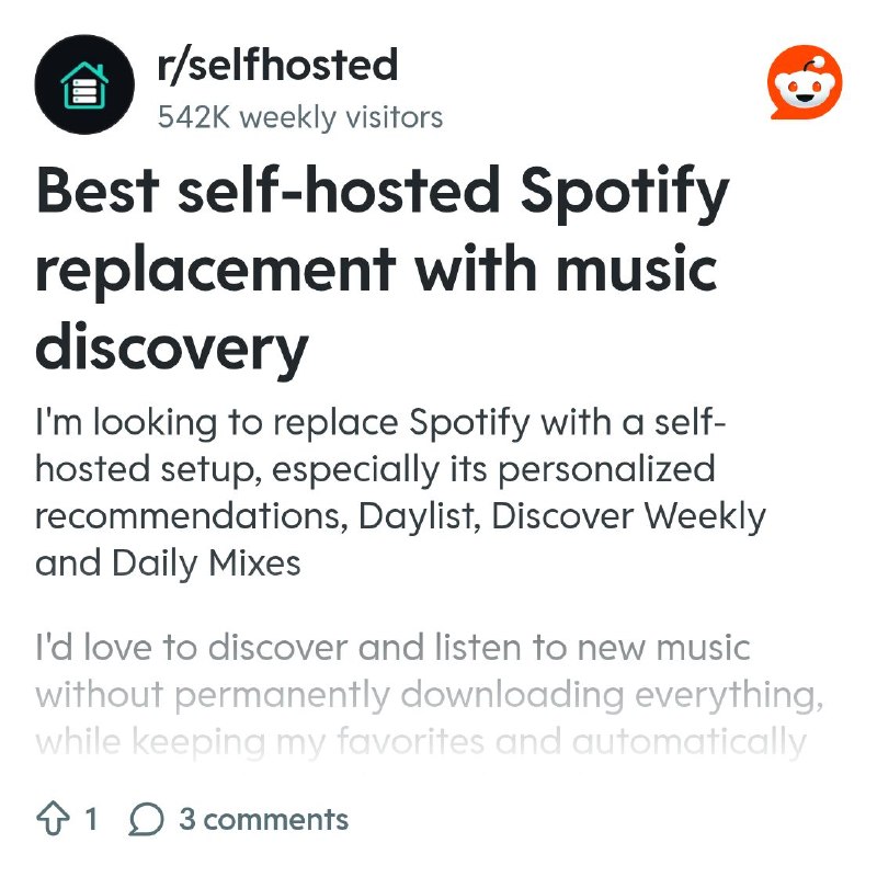 From the selfhosted community on Reddit