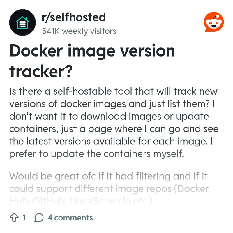 From the selfhosted community on Reddit