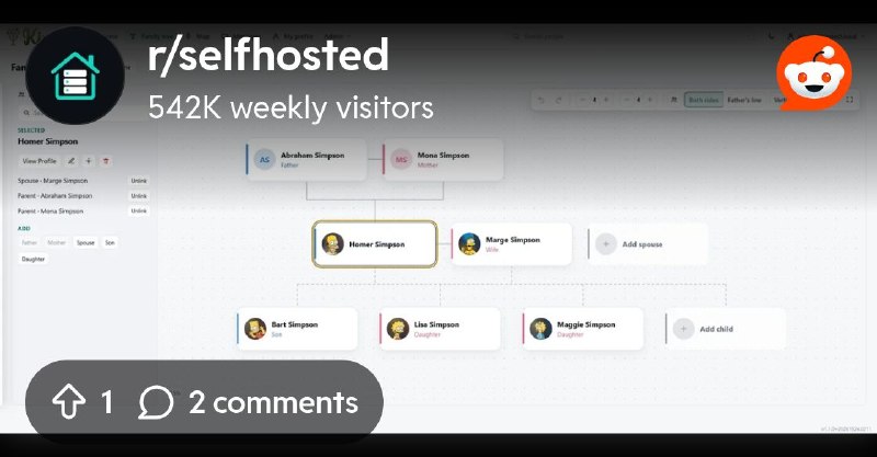 From the selfhosted community on Reddit: Kinnect v1.1.0 released
