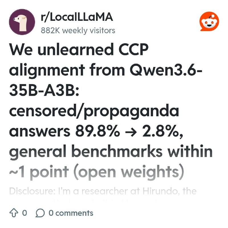 From the LocalLLaMA community on Reddit