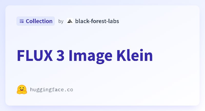 FLUX 3 Image Klein - a black-forest-labs Collection