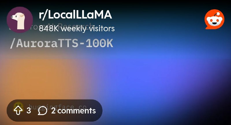 From the LocalLLaMA community on Reddit: AuroraTTS-100K Releases!