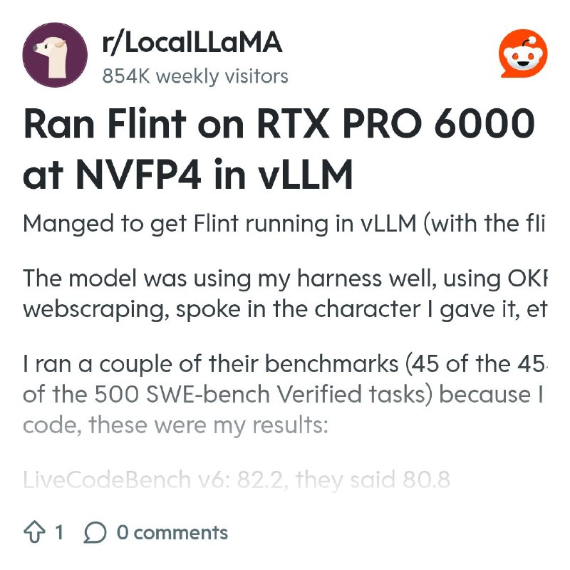 From the LocalLLaMA community on Reddit