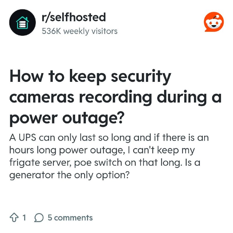 From the selfhosted community on Reddit